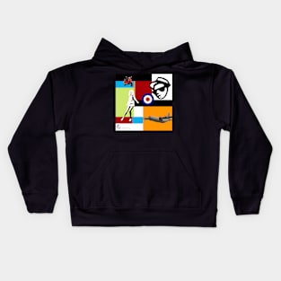 Retro Ska Mid Century Modern Underground Cargo Kids Hoodie